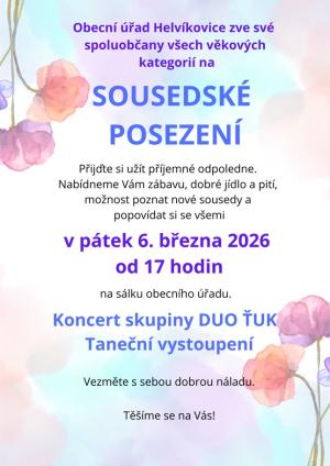 sousedské posezení